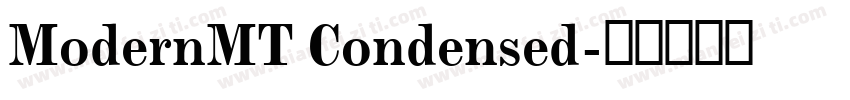 ModernMT Condensed字体转换